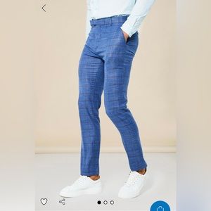 NEVER WORN Boohoo Slim Check Suit Dress Pants